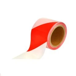 Non Adhesive Barrier Tape Red/White 80mm X 100m