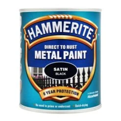 Direct To Rust Metal Paint Satin Black (Ready Mixed) 750ML