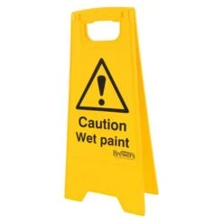 Warning Wet Paint A-Board Sign 620mm X 300mm
