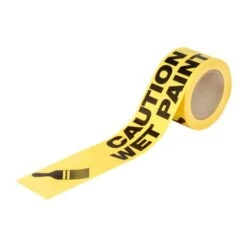 'Wet Paint' Yellow Banner Tape 3" X 300'