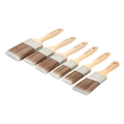 6 Piece Brush Set 2 X 1½", 2 X 2", 1 X 3" + Free 2" Cutting In Brush