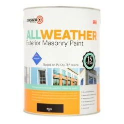 All Weather Exterior Masonry Black (Ready Mixed) 5L