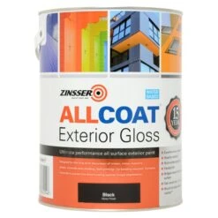 Allcoat Exterior Gloss Black (Ready Mixed) 5L